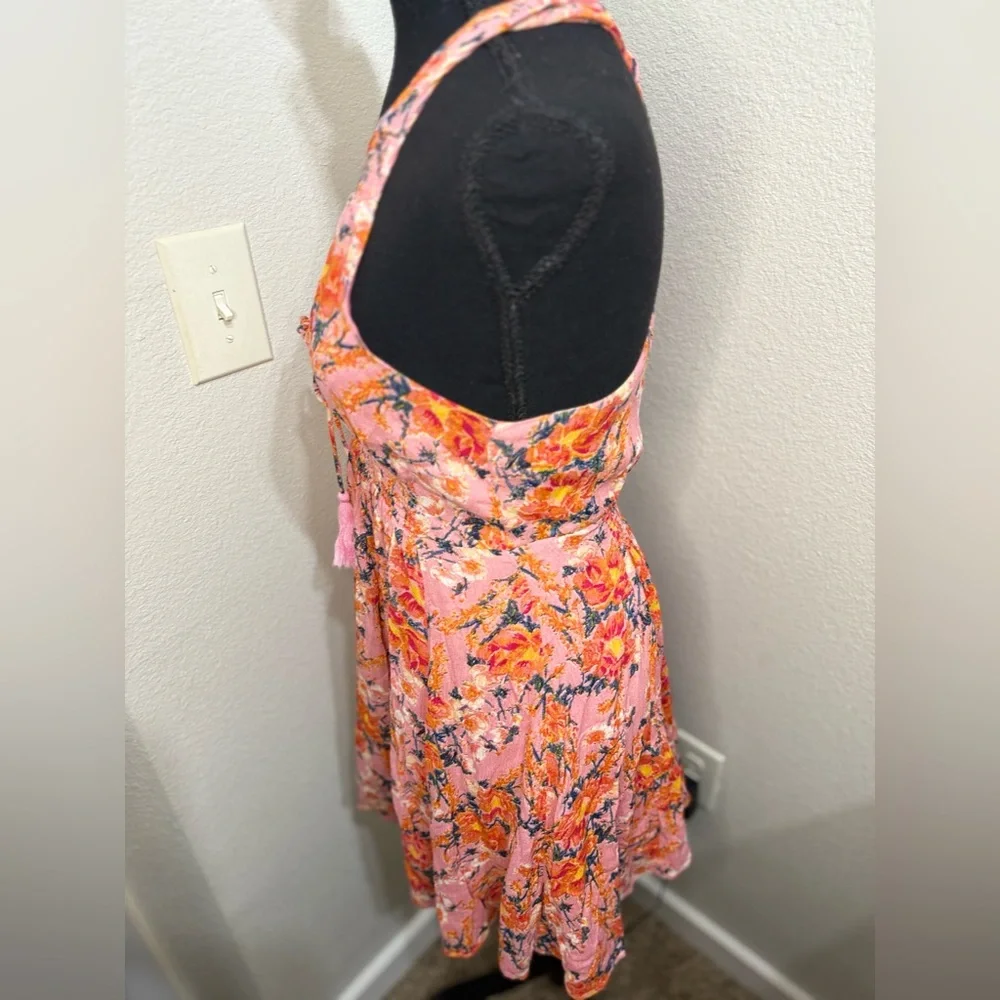 Free People Valentines Washed Ashore Floral‎ Mini Dress- Size XS